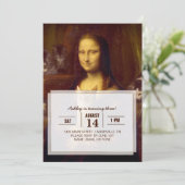 Mona Lisa en haar kat Kaart (Staand voorkant)