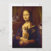 Mona Lisa en haar kat Kaart (Achterkant)