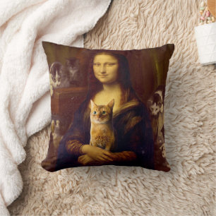 Mona Lisa en haar kat Kussen