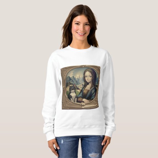 Mona Lisa en haar kat Trui (Voorkant volledig)