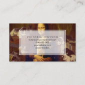 Mona Lisa en haar kat Visitekaartje (Achterkant)
