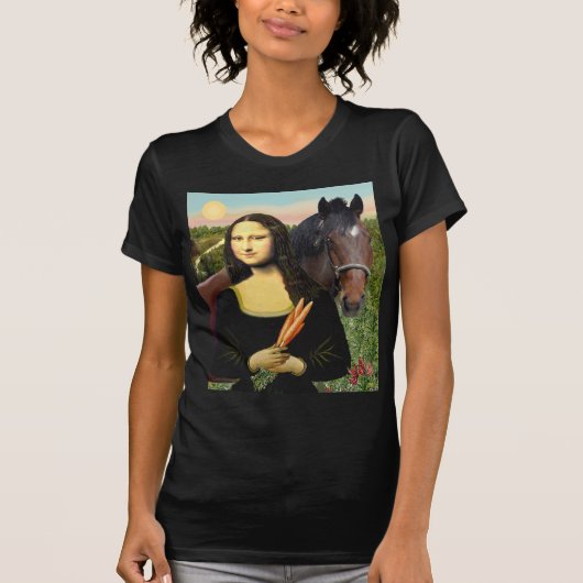 Mona Lisa en haar kwartierpaard T-shirt (Voorkant)