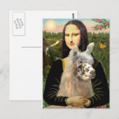Mona Lisa en haar lama Briefkaart (Voorkant / Achterkant)