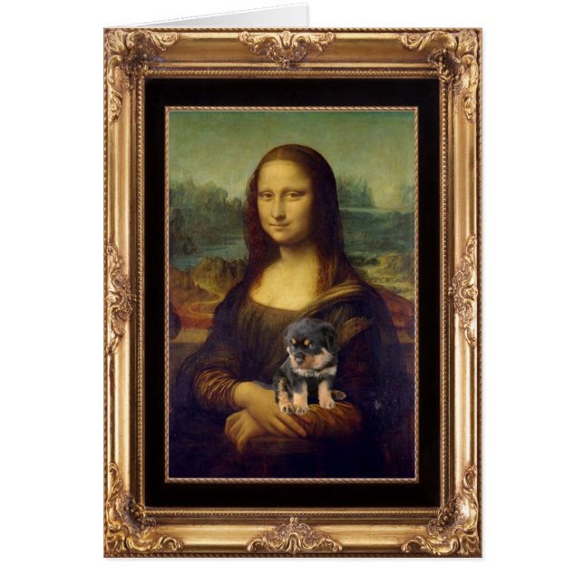 Mona Lisa en haar Rottweiler (Voorkant)