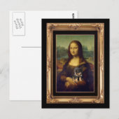 Mona Lisa en haar Rottweiler Briefkaart (Voorkant / Achterkant)