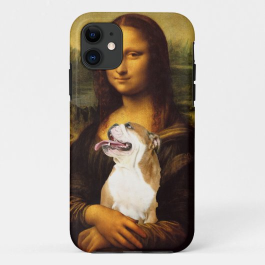 Mona Lisa en Hare Bull Dog Case (Achterkant)