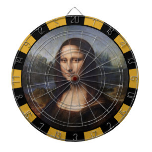 Mona Lisa en Leonardo da Vinci/ Italië Dartbord