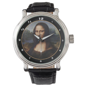 Mona Lisa en Leonardo da Vinci/ Italië Horloge