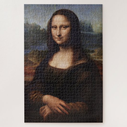 Mona Lisa en Leonardo da Vinci/ Italië Legpuzzel (Verticaal)