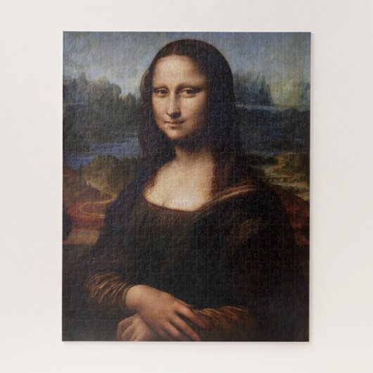 Mona Lisa en Leonardo da Vinci/ Italië Legpuzzel (Verticaal)