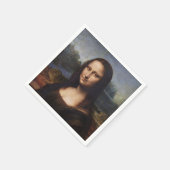 Mona Lisa en Leonardo da Vinci/ Italië Servet (Hoek)