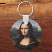 Mona Lisa en Leonardo da Vinci/ Italië Sleutelhanger (Voorkant)