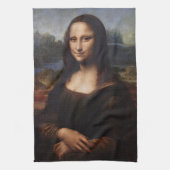 Mona Lisa en Leonardo da Vinci/ Italië Theedoek (Verticaal)