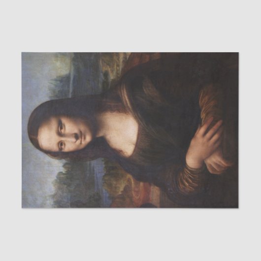 Mona Lisa en Leonardo da Vinci/ Italië Tissuepapier (Voorkant)