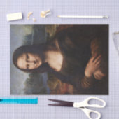 Mona Lisa en Leonardo da Vinci/ Italië Tissuepapier (Craft)