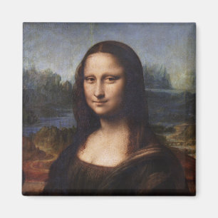 Mona Lisa en Leonardo da Vinci/vintage Italië Magneet