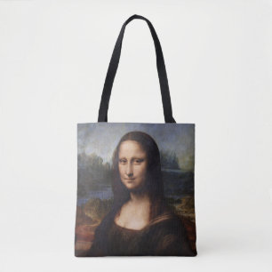 Mona Lisa en Leonardo da Vinci/vintage Italië Tote Bag