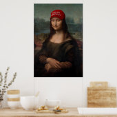 Mona Lisa en maak kunst weer geweldig Poster (Keuken)