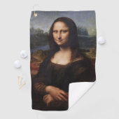Mona Lisa en monogrammed Golf/Leonardo da Vinci Golfhanddoek (Insitu)