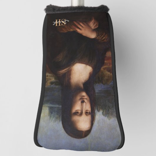 Mona Lisa en monogrammed Golf/Leonardo da Vinci Golfheadcover (Draai 90)