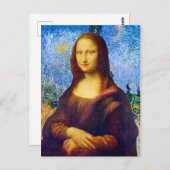 Mona Lisa en Van Gogh Briefkaart (Voorkant / Achterkant)