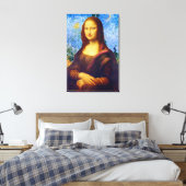Mona Lisa en Van Gogh Canvas Afdruk (Insitu (Slaapkamer))