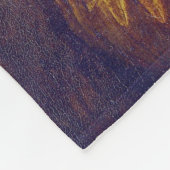 Mona Lisa en Van Gogh Fleece Deken (Hoek)