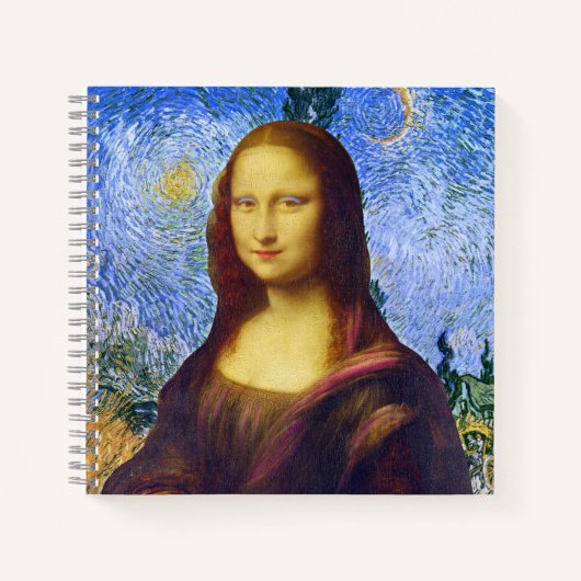 Mona Lisa en Van Gogh Notitieboek (Voorkant)