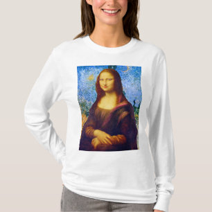 Mona Lisa en Van Gogh T-shirt
