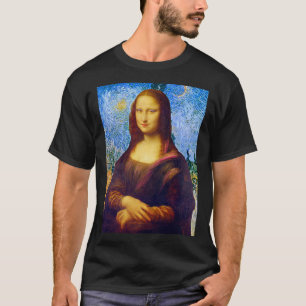Mona Lisa en Van Gogh T-shirt