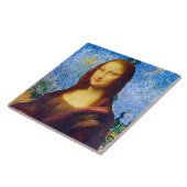 Mona Lisa en Van Gogh Tegeltje (Zijkant)