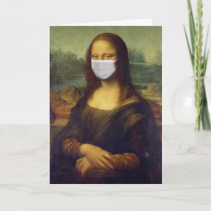 MONA LISA FACE MASK WENSKAART, GEWOON VOOR VUN KAART