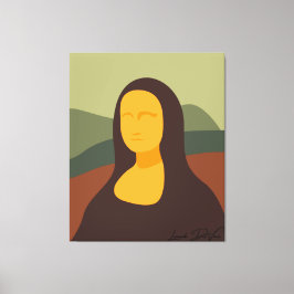 Mona Lisa Face Painting da Vinci Canvas Art