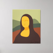 Mona Lisa Face Painting da Vinci Canvas Art Afdruk (Voorkant)