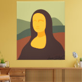 Mona Lisa Face Painting da Vinci Canvas Art Afdruk (Insitu (Woonkamer))