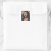 Mona Lisa Face Ronde Sticker (Tas)
