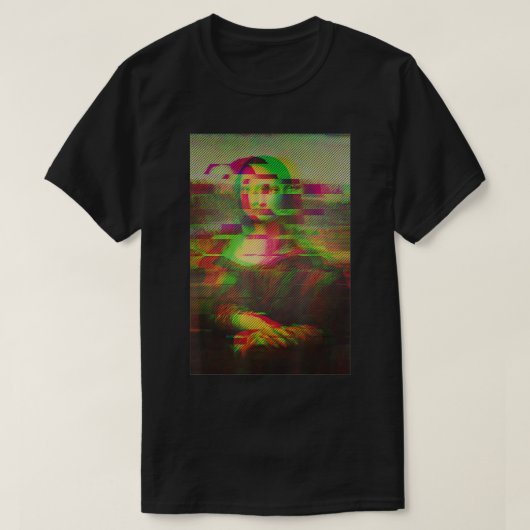 Mona Lisa Famous Painting Artwork Leonardo da Vinc T-shirt (Design voorkant)