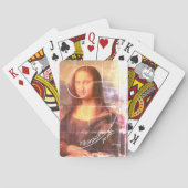 Mona Lisa Fibonacci Spiral Aangepaste tekst Pokerkaarten (Achterkant)