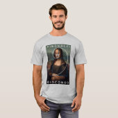 Mona Lisa Fibonacci Spiral Gold Ratio Aangepaste t T-shirt (Voorkant volledig)