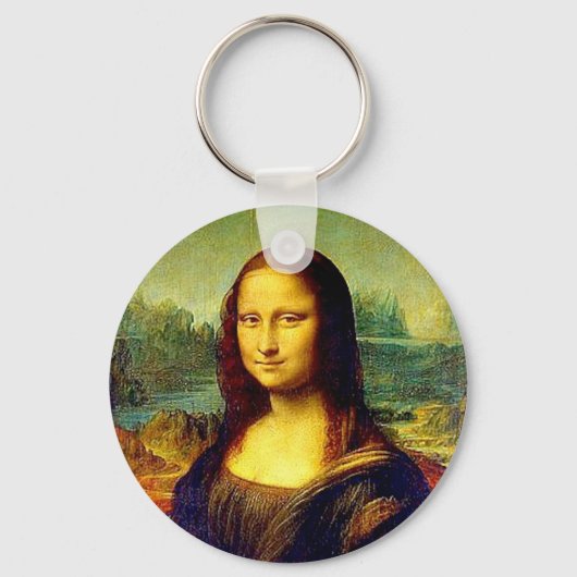 Mona Lisa, Fine Art van Da Vinci, Sleutelhanger (Voorkant)