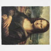 Mona Lisa Fleece Deken (Voorkant (Horizontaal))