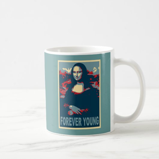 Mona Lisa Forever Young Koffiemok (Rechts)