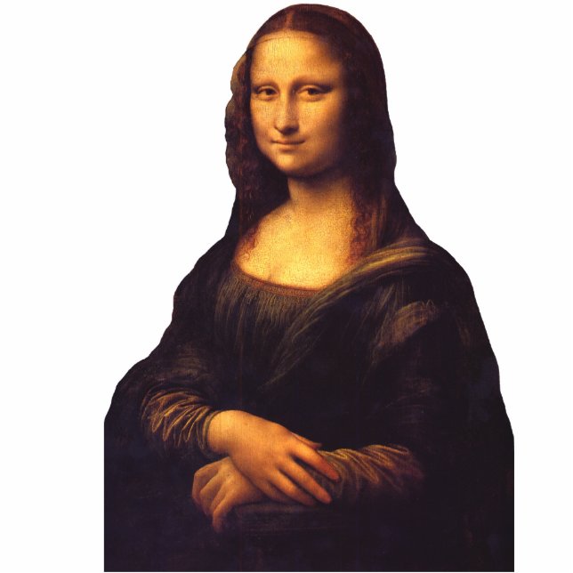 Mona Lisa Fotobeeldje Ornament (Voorkant)