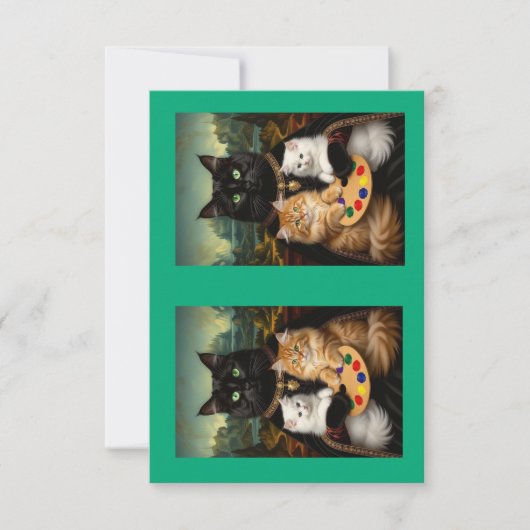 Mona Lisa Friends Bedankkaart (Voorkant)