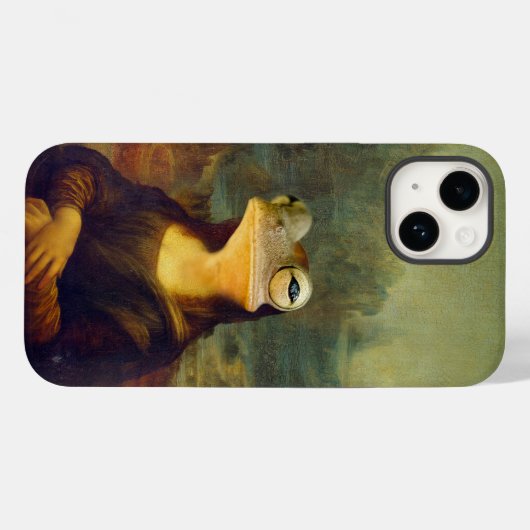 Mona Lisa Frog Case-Mate iPhone Case (Achterkant (horizontaal))