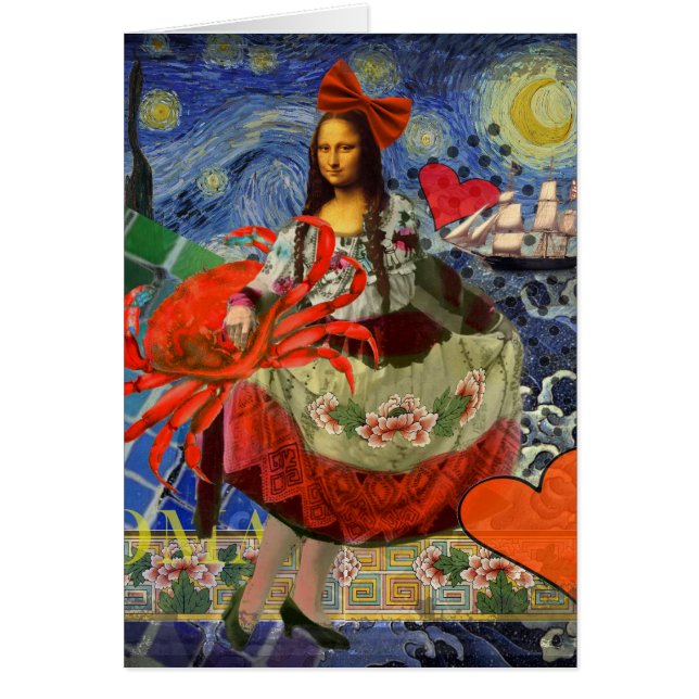 Mona Lisa Fun Zodiac Whimsical (Voorkant)