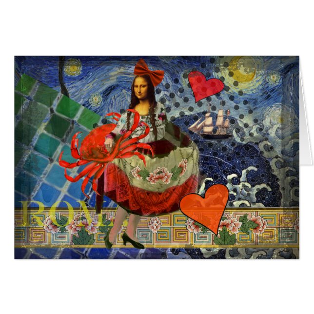 Mona Lisa Fun Zodiac Whimsical (Voorkant Horizontaal)