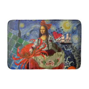 Mona Lisa Fun Zodiac Whimsical Badmat