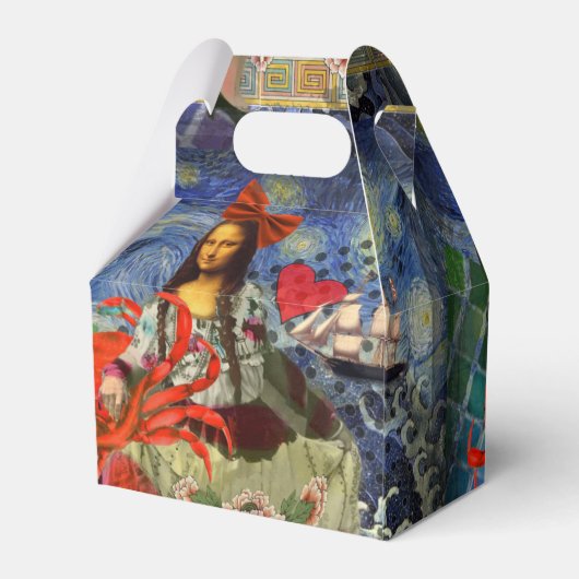 Mona Lisa Fun Zodiac Whimsical Bedankdoosjes (Achterkant)