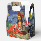 Mona Lisa Fun Zodiac Whimsical Bedankdoosjes (Geopend)